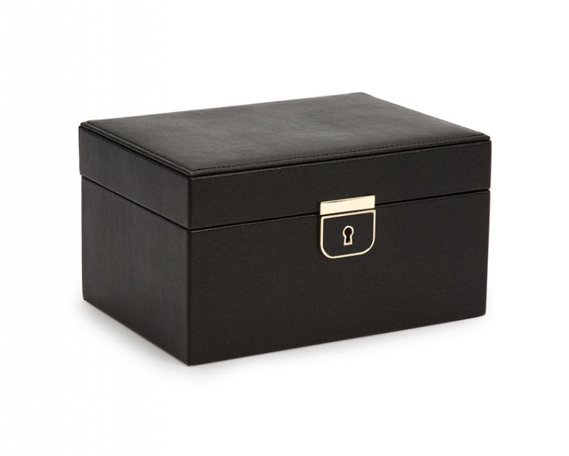Palermo Small Jewelry Box - Black