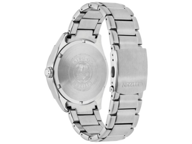 Corso Men's Eco-Drive Silver Black Dial Watch 2