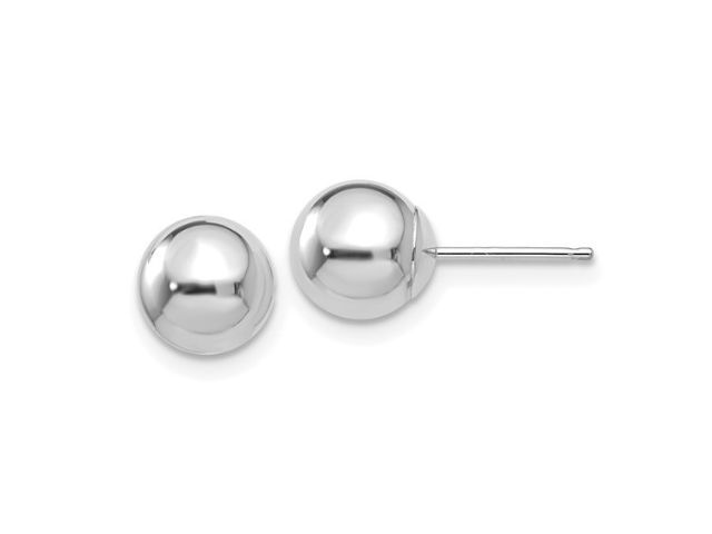 14K 7MM Ball Post Stud Earrings