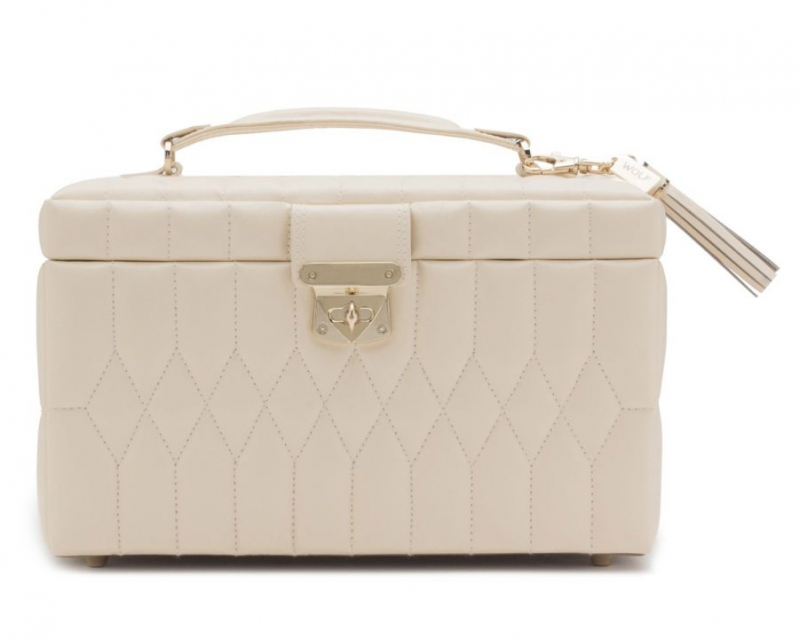 Caroline Medium Jewelry Case - Ivory