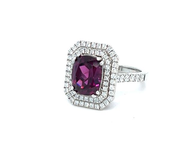 14K Grape Garnet Dinner Ring