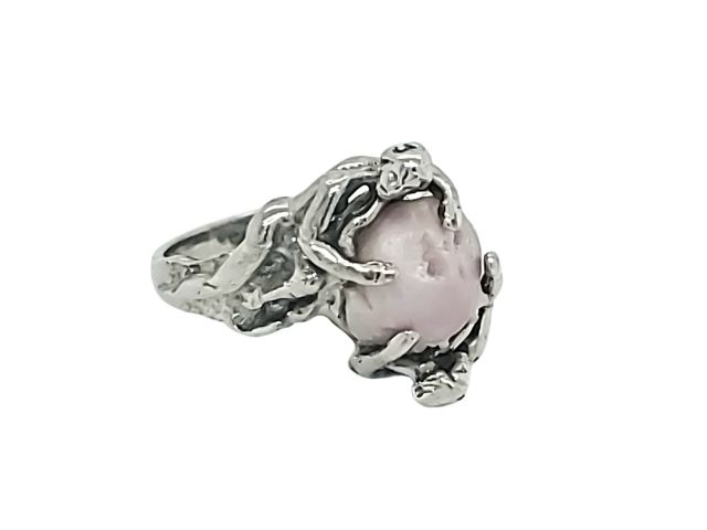 Naked Ladies Concho Pearl Ring