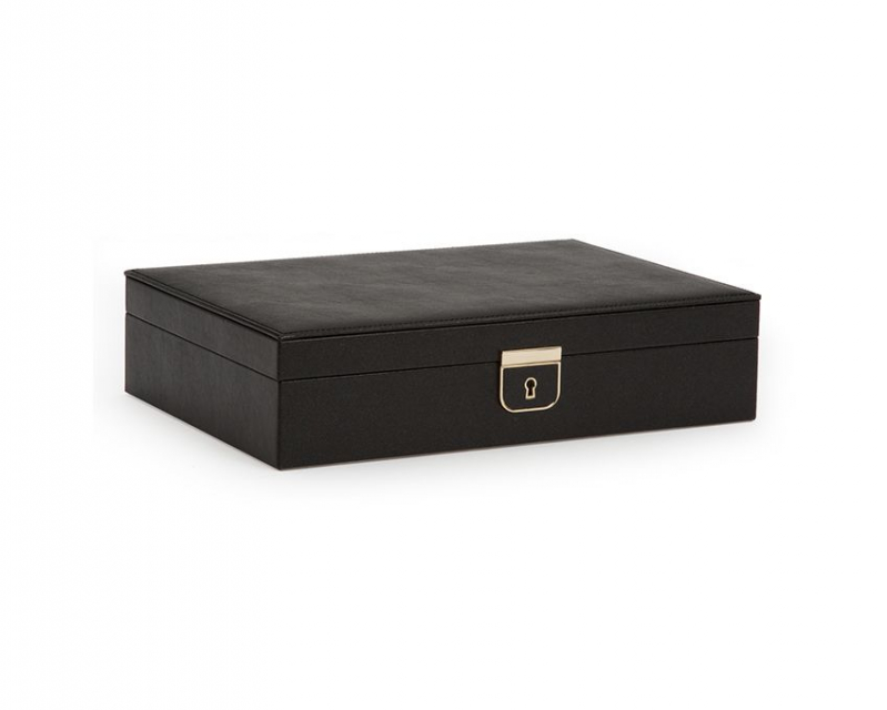 Palermo Medium Jewelry Box - Black