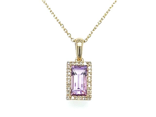 14K Light Amethyst Necklace