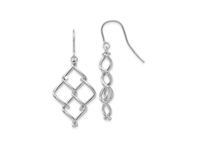 14K Twisted Dangle Earrings