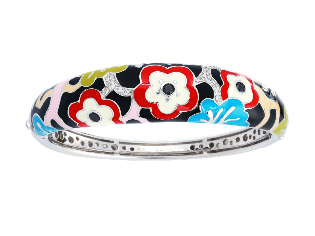 Red Cherry Blossom Bangle