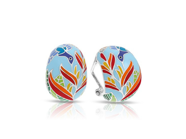 Hummingbird Sky Blue Earrings