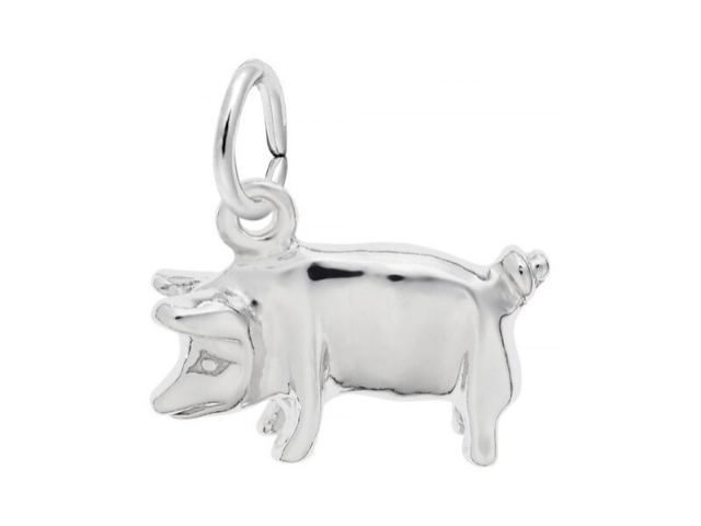 Rembrandt Cow Charm, Sterling Silver