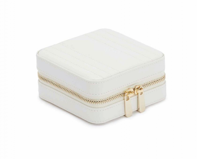 Maria Small Zip Case - White