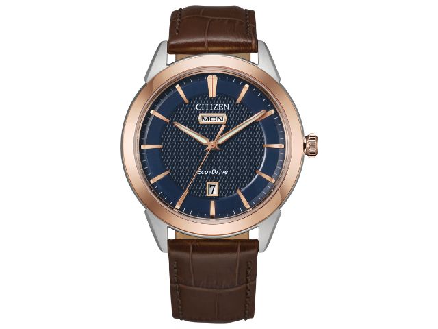 Corso Navy Dial Leather Strap