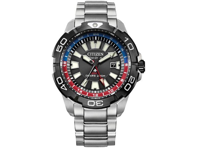 Promaster GMT Black Dial Stainless Steel Bracelet