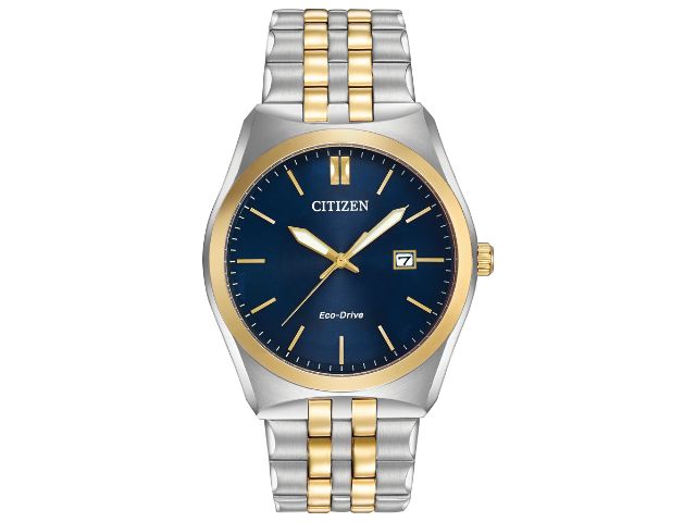 Corso - Men's Eco-Drive Two Tone Blue Dial Watch