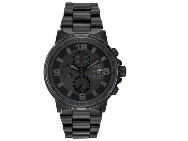 Nighthawk - Men's Eco-Drive Chronograph Watch