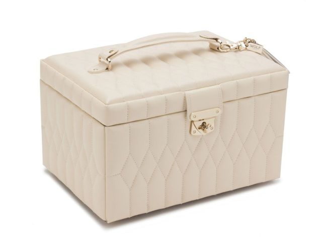 Caroline Medium Jewelry Box - Ivory