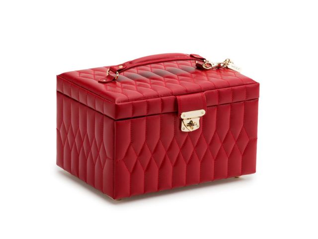 Caroline Medium Jewelry Box - Red