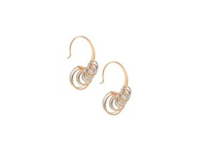 Sterling Silver & Rose Gold Plated Collette Earrings