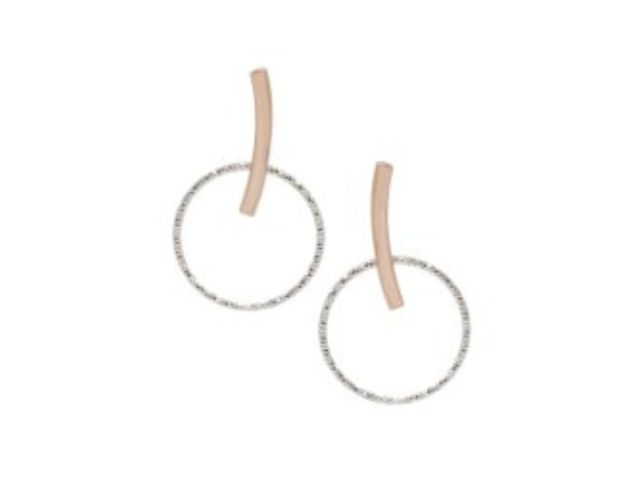 Sterling Silver & Rose Gold Plated Harper Earrings