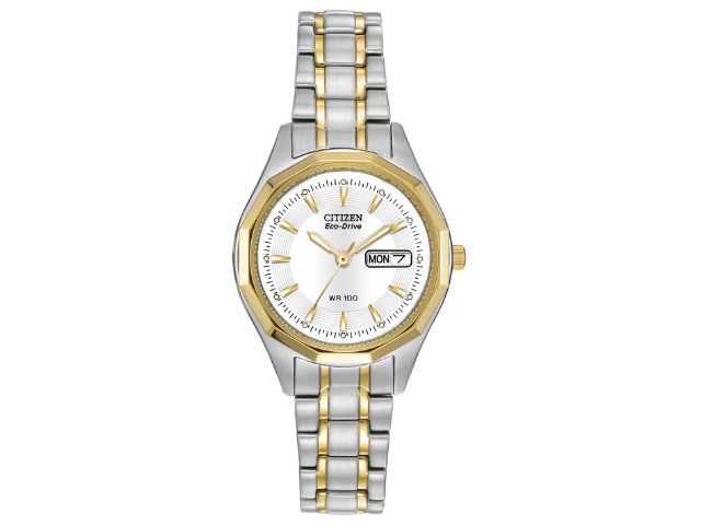 Corso - Ladies Eco-Drive Two-Tone Calendar Date Watch