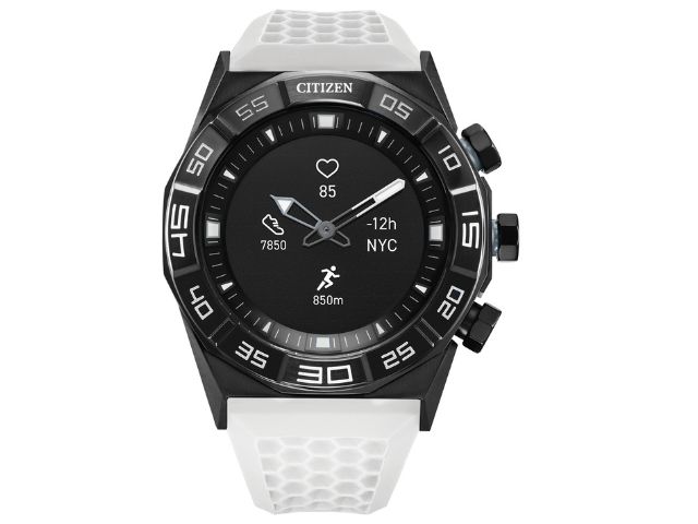 CZ Smart Black Dial White Silicone Strap