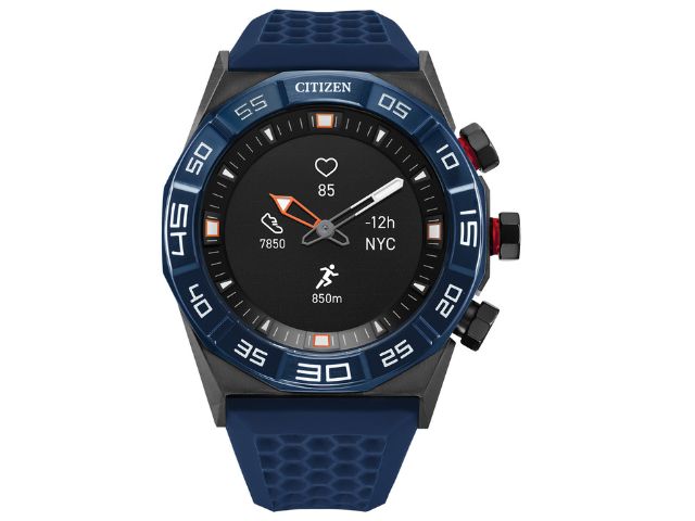 CZ Smart Black Dial Blue Silicone Strap