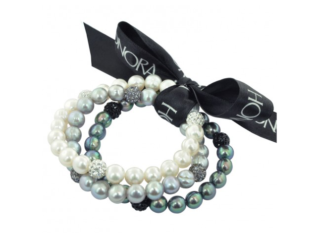 PopStar Black, White & Gray Bracelet