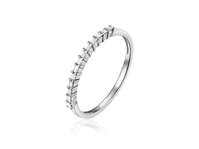 14K Baguette Diamond Anniversary Ring