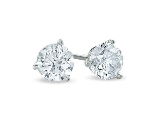 14K Diamond Stud Earrings