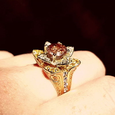 legend jewelers designs flower ring