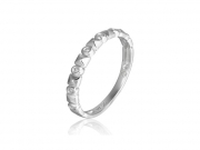 14K Stackable Diamond Band with Square Accents 2