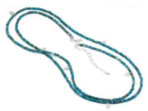 Sterling Silver 33-37" Heritage Apatite Convertible Wrap