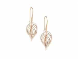 Sterling Silver & Rose Gold Plated Infinity Twist Earrings