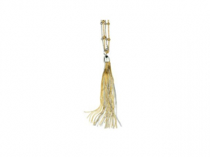 Sterling Silver & Gold Plated Two Strand Tassel Necklace