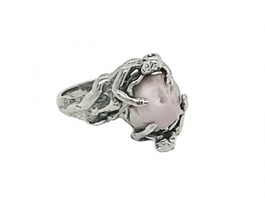 Naked Ladies Concho Pearl Ring 1