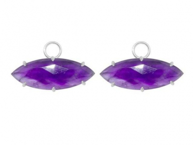 Sterling Silver Amethyst Charms 1