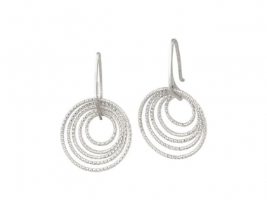 Sterling Silver 3D Circles Earrings 1
