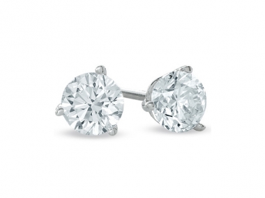 14K Diamond Stud Earrings 1
