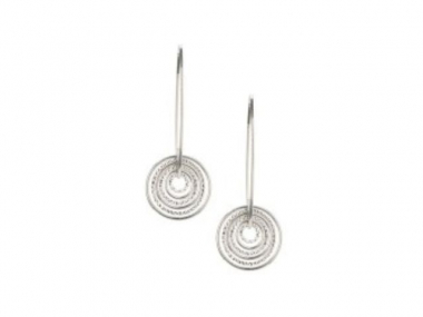 Sterling Silver Smooth Sparkle Earrings 1